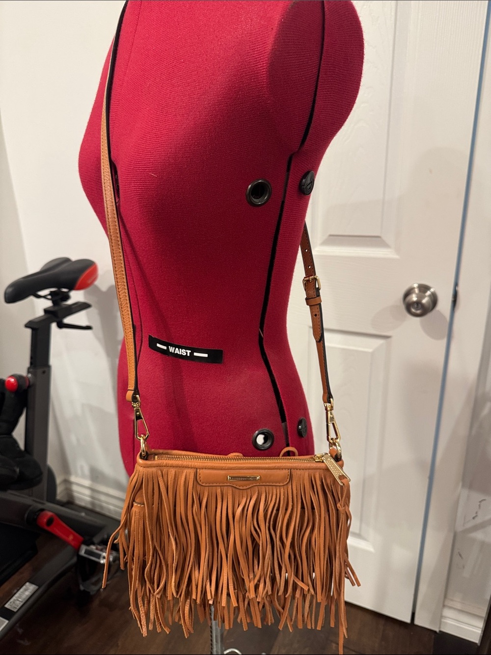 Rebecca Minkoff Tan Fringe Crossbody Bag